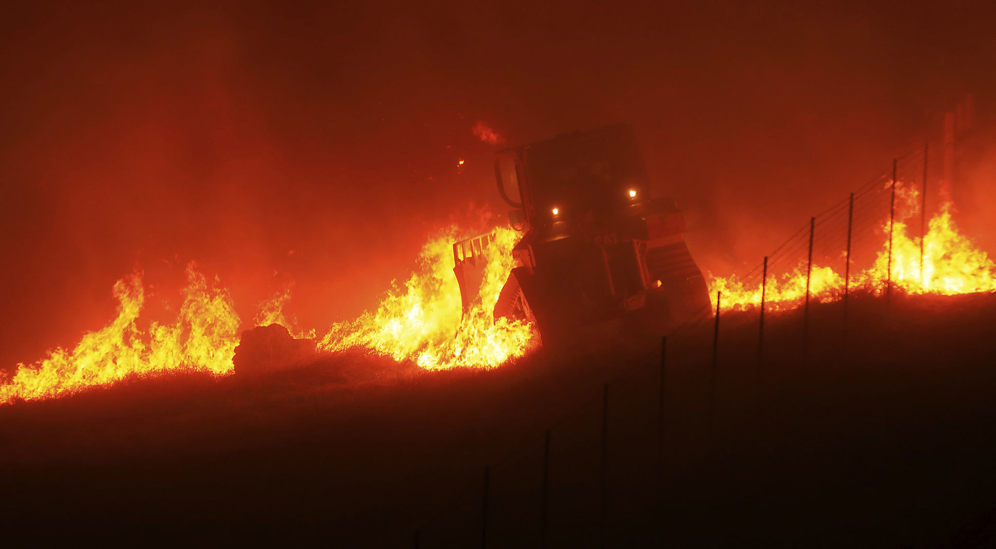 California wildfires blackout